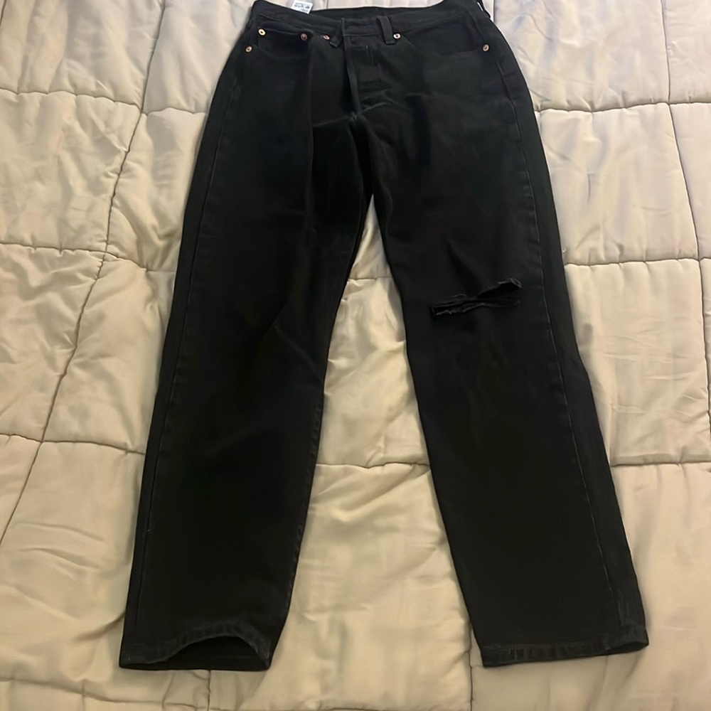 Like new levis 501 black jeans